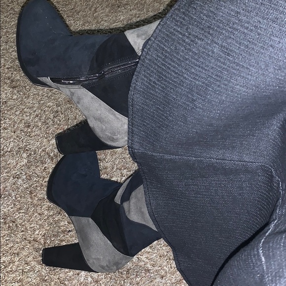 NWOT Larry Levine SPT Stretch Denim Skirt Wm Sz 12 - Picture 11 of 16